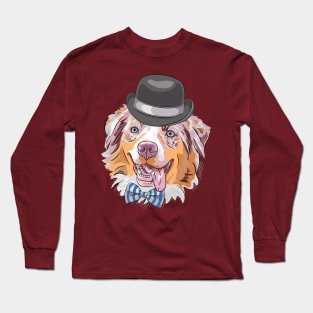 Aussie with a Hat Long Sleeve T-Shirt